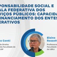 Responsabilidade social, financiamento e gestão dos serviços públicos será tema de palestra