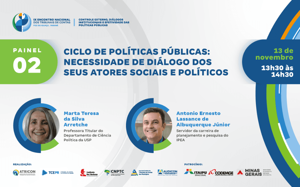 Ciclo de Políticas Públicas será tema do segundo painel do IX ENTC