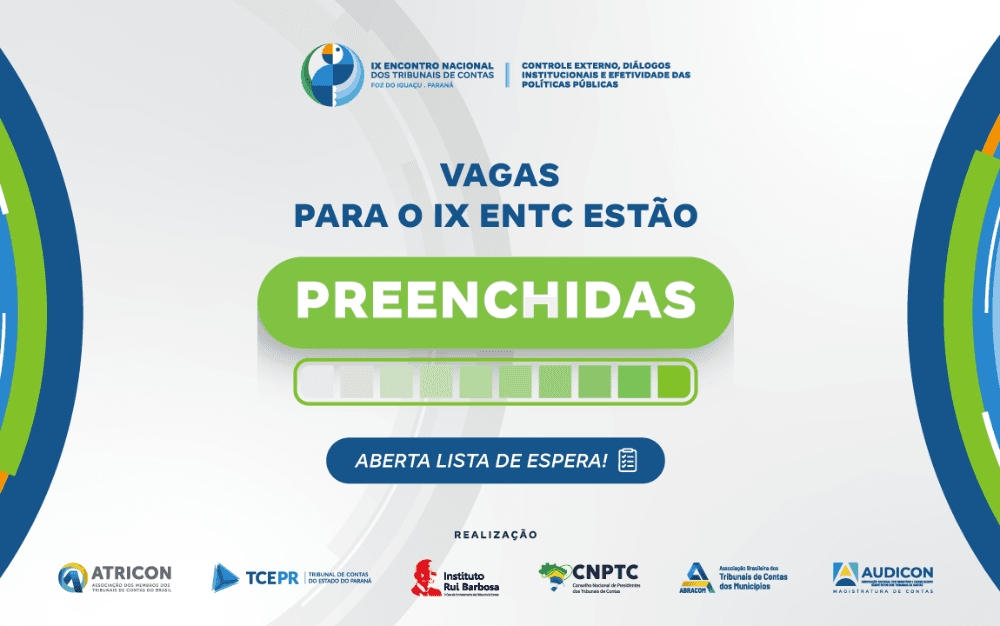 Vagas para o IX ENTC estão preenchidas. Aberta lista de espera!